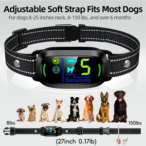 Adjustable Dog Training Collar - Black